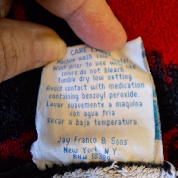 Vintage 90's NWO Wrestling Beach Towel Jay Franco New World Order Black Red - Picture 7 of 10